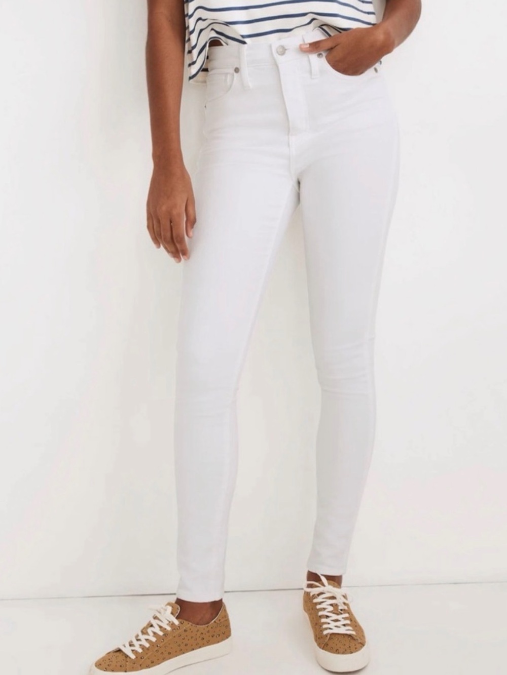 Madewell Women’s High-Rise White Skinny Jeans